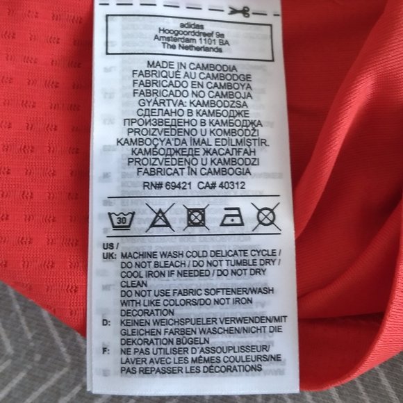 🆕Reebok Men's Running Essentials Long Sleeve Tee, Instinct Red, NWT, Authentic - Picture 9 of 10